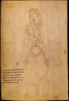 Reims - Cathedrale - Fenetre & Vierge a l'enfant, dessin par Villard de Honnecourt
